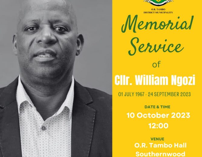 Memorial Service of MMC.W. Ngozi