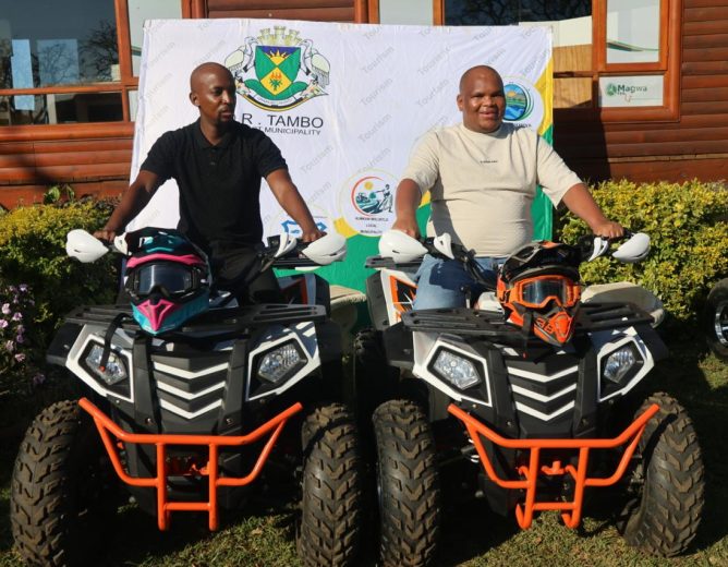 O.R. Tambo District Municipality provides support to Mbotyi Quadbike Tours.