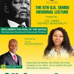 O.R. Tambo 6th Memorial Lecture