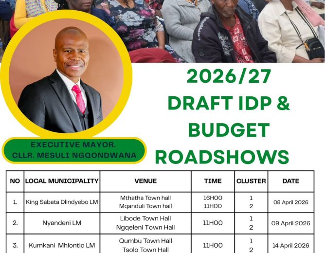 2026/27 Draft IDP & Budget Roadshows